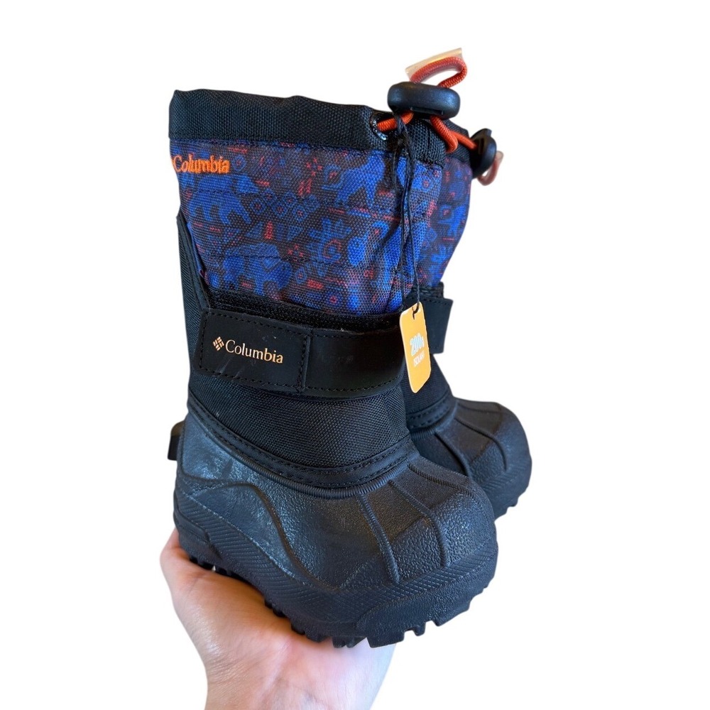 Columbia Kids Waterproof Insulated Snow Boots Toddler Size 4 Buffalo Print